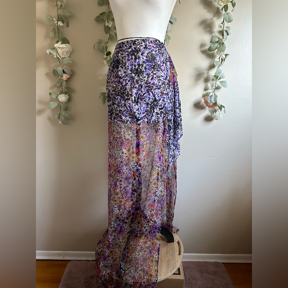 Spring ‘23 Dries Van Noten Silene Floral Wrap Maxi Skirt - Picture 5 of 11